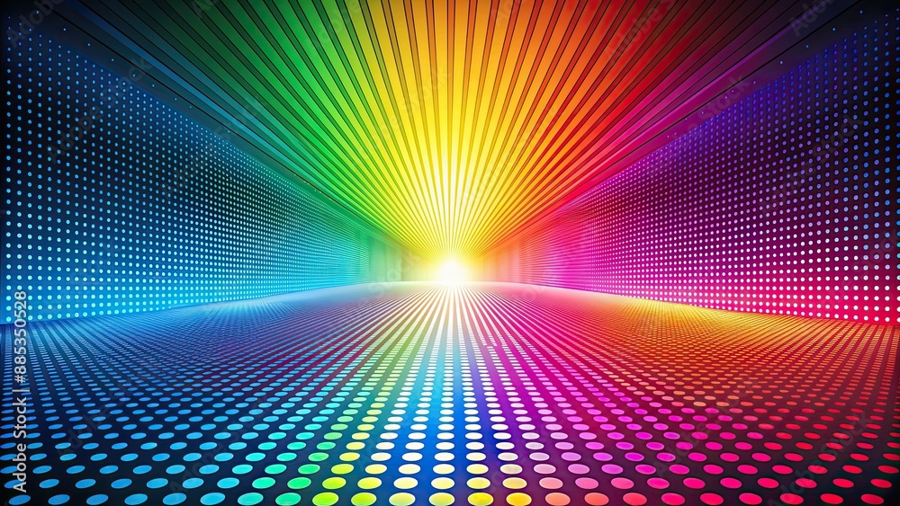 Colorful perspective background of dotted lines, vibrant, abstract, pattern, vibrant, colorful, perspective, geometric Colorful perspective background of dotted lines, vibrant, abstract, pattern, vibrant, colorful, perspective, geometric