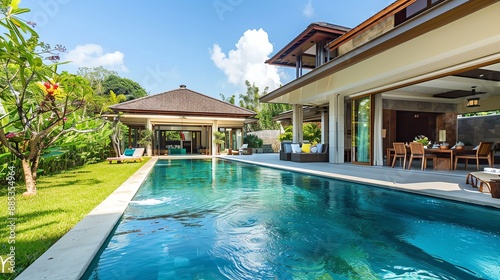 Wallpaper Mural Luxury villa with a private pool Torontodigital.ca