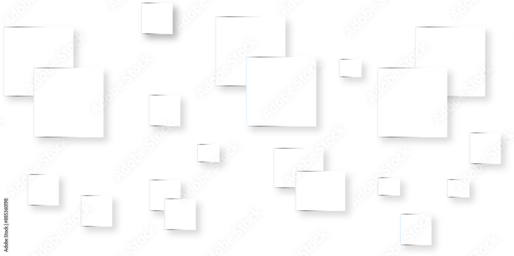Abstract white geometric overlapping square pattern, design of technology background with shadow. Grey, white abstract background paper shine and Abstract white monochrome vector background, Abstract white geometric overlapping square pattern, design of technology background with shadow. Grey, white abstract background paper shine and Abstract white monochrome vector background,