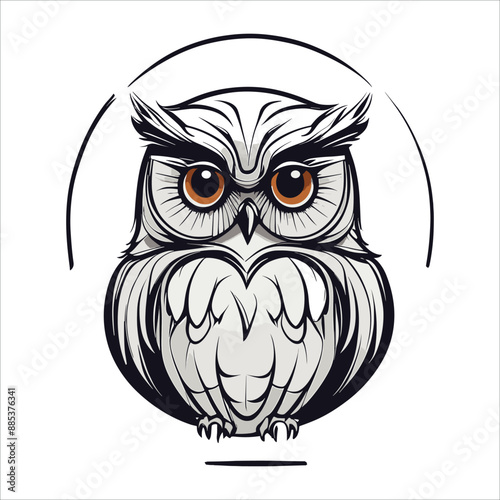 Colorful bird vector art design