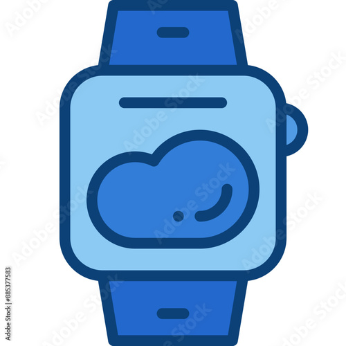 smart watch two tone icon