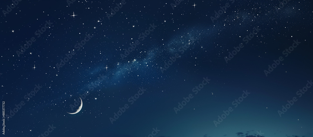 Fototapeta premium night sky with a multitude of stars