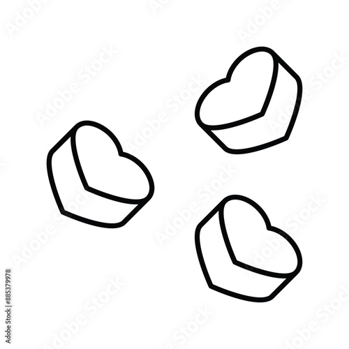candy line icon with white background vector stock illustration