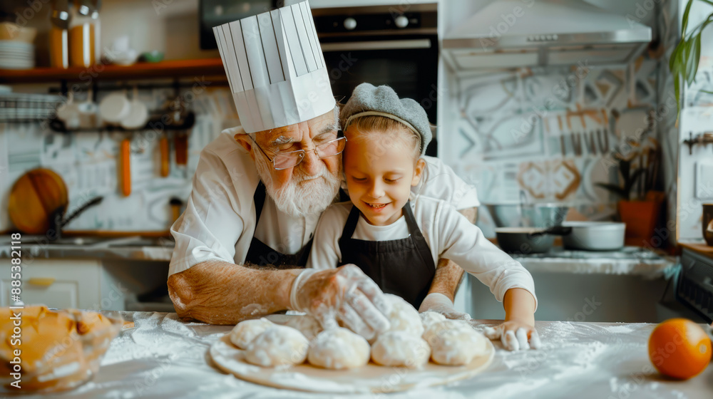 Generations in the Kitchen Joyful Baking Session with Elderly Women Man and a Young Child Embracing Family Traditions and Creating Cherished Memories Through Cooking Together Brainstorming Magazine Generations in the Kitchen Joyful Baking Session with Elderly Women Man and a Young Child Embracing Family Traditions and Creating Cherished Memories Through Cooking Together Brainstorming Magazine