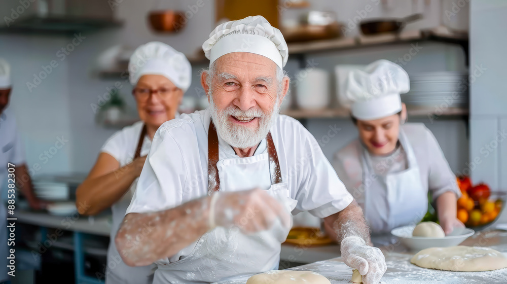 Generations in the Kitchen Joyful Baking Session with Elderly Women Man and a Young Child Embracing Family Traditions and Creating Cherished Memories Through Cooking Together Brainstorming Magazine Generations in the Kitchen Joyful Baking Session with Elderly Women Man and a Young Child Embracing Family Traditions and Creating Cherished Memories Through Cooking Together Brainstorming Magazine