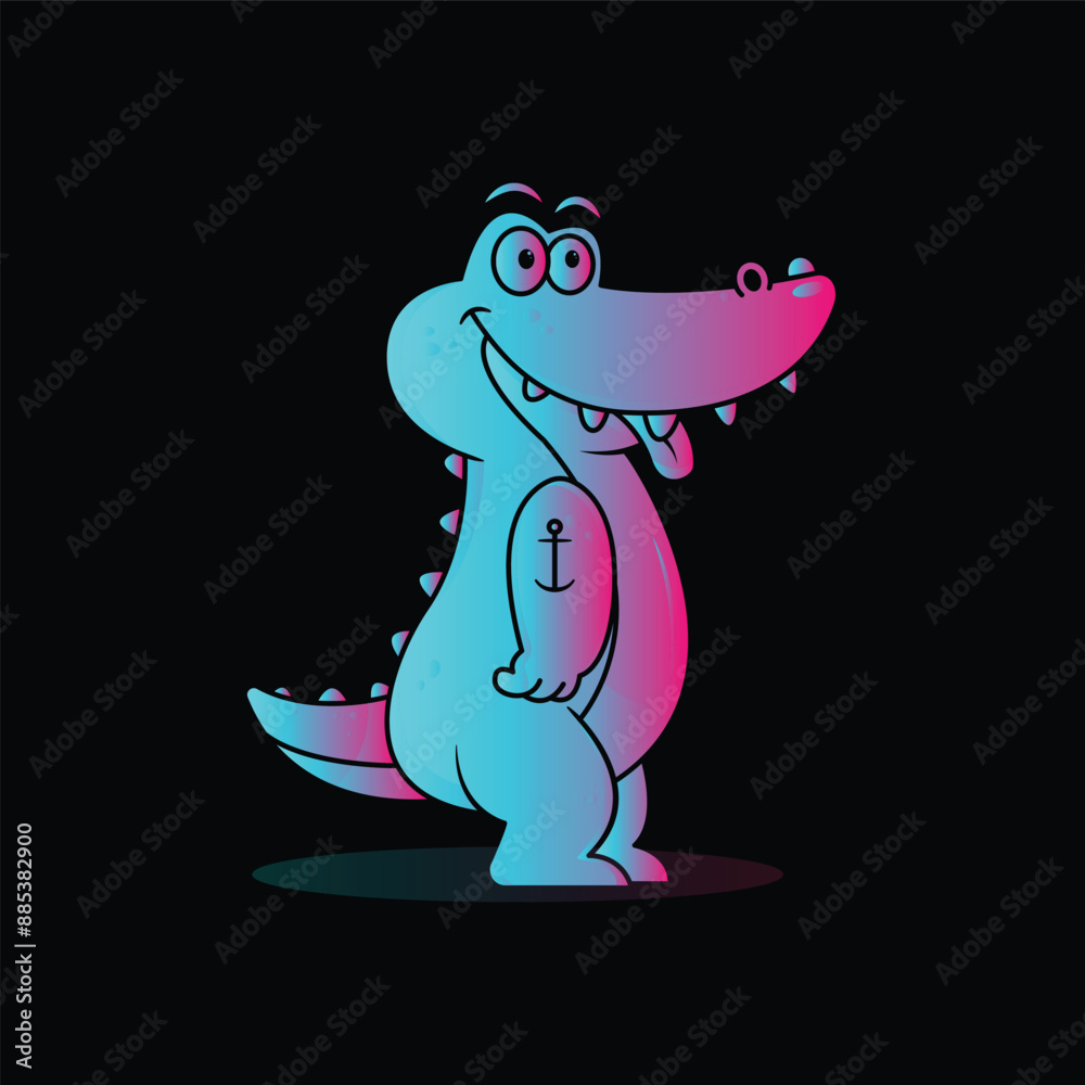 Obraz premium Crocodile Gradient