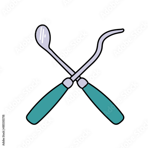 icon hand drawn color vector illustration