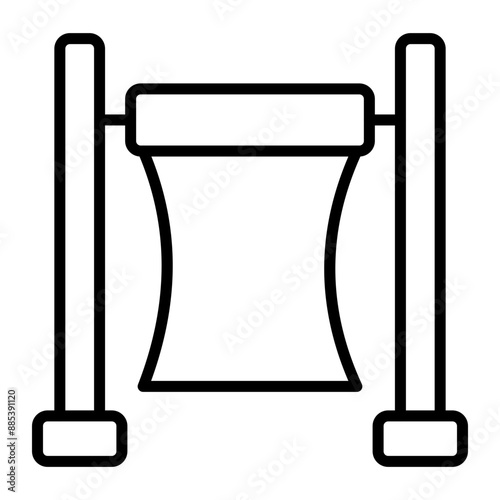 Green Screen Vector Line Icon