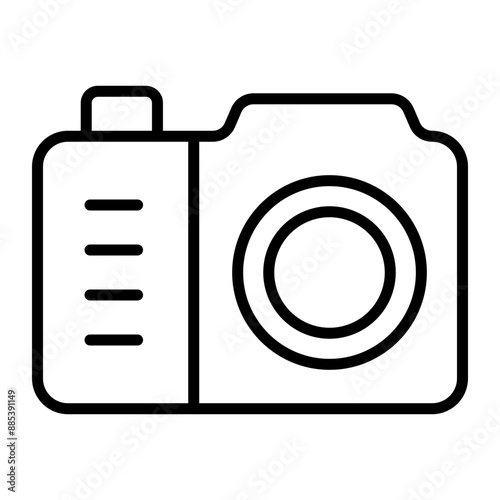 Pocket Camera Vector Line Icon
