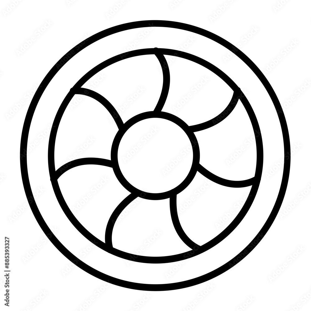 Fan Vector Line Icon Fan Vector Line Icon