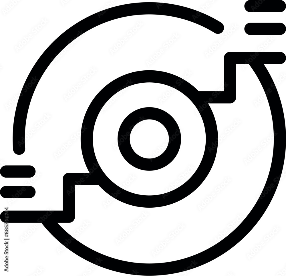 This icon represents the concept of a circular economy, emphasizing recycling and sustainability This icon represents the concept of a circular economy, emphasizing recycling and sustainability