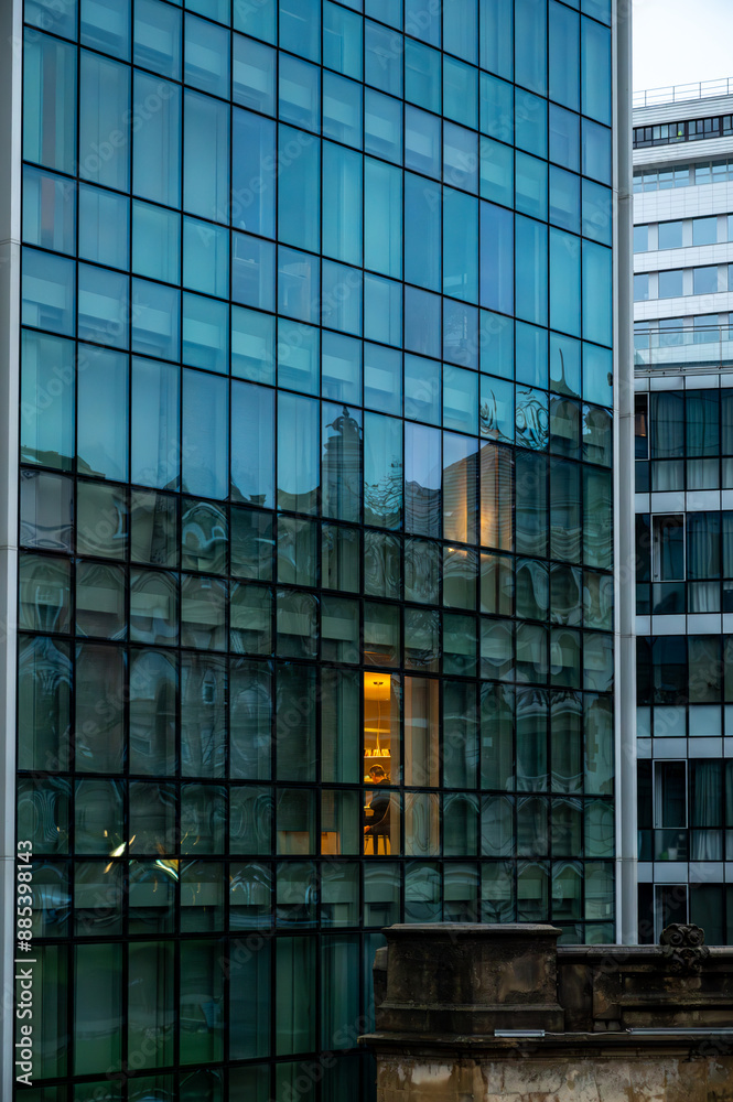 modern office building with windows in Bilbao modern office building with windows in Bilbao