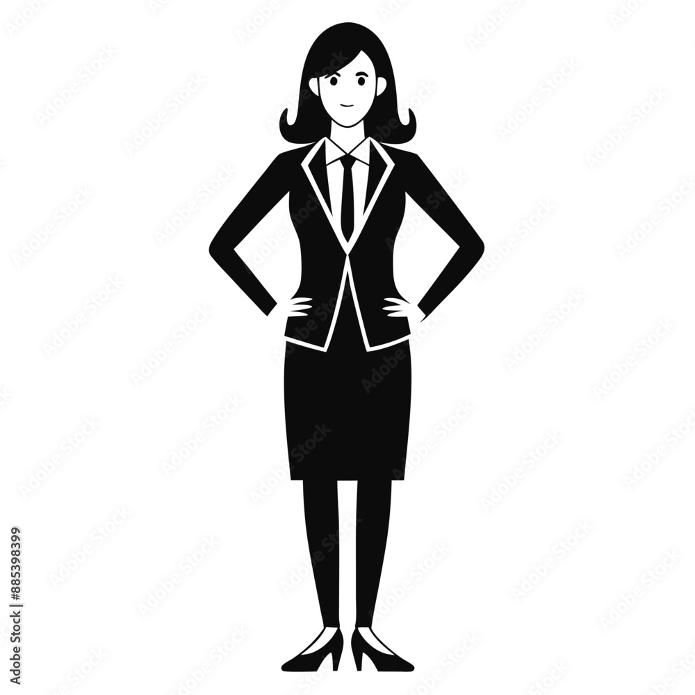 Business people silhouette on white background Business people silhouette on white background