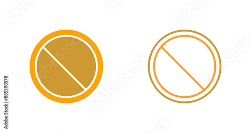 Prohibited Vector Icon