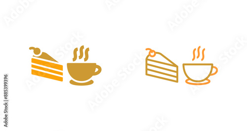 Coffee Served Vector Icon