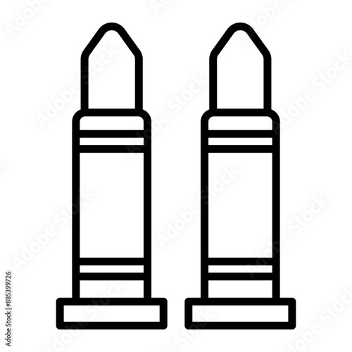 Ammo Vector Line Icon