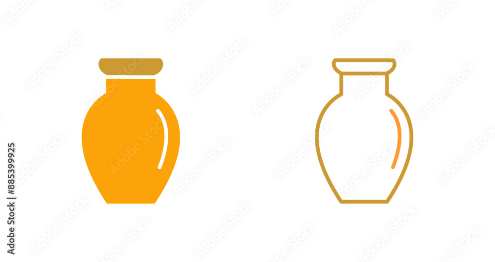 Vase Exhibit Vector Icon Vase Exhibit Vector Icon