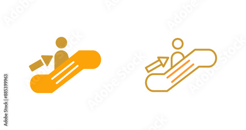 Escalator Vector Icon