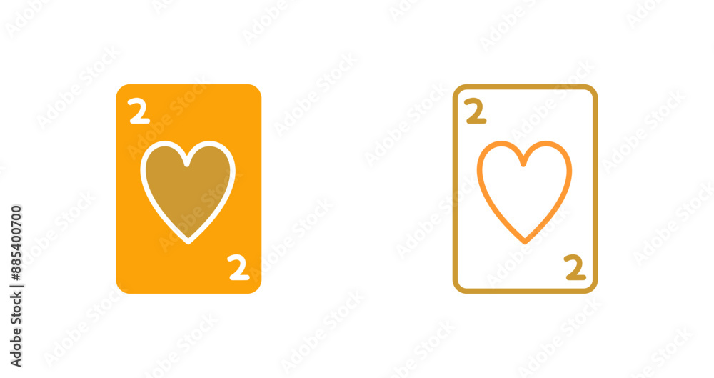 Hearts Card Vector Icon Hearts Card Vector Icon