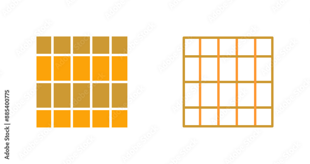 Table of Rates Vector Icon