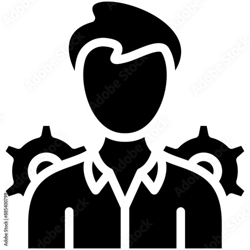 Administration vector icon illustration of Law & Legislation iconset.