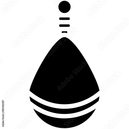Sinker vector icon illustration of Fishing iconset.