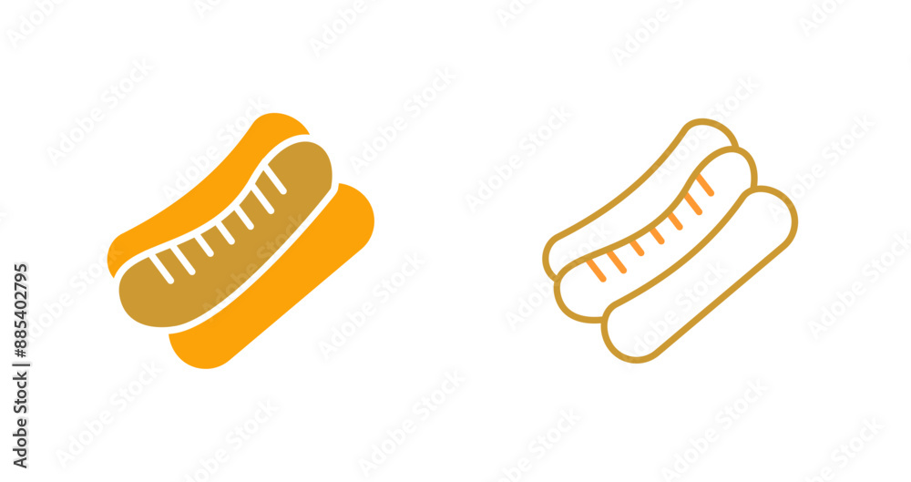 Hot Dog Vector Icon Hot Dog Vector Icon
