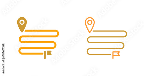 Distance Vector Icon