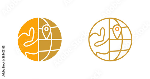Location on Earth Vector Icon