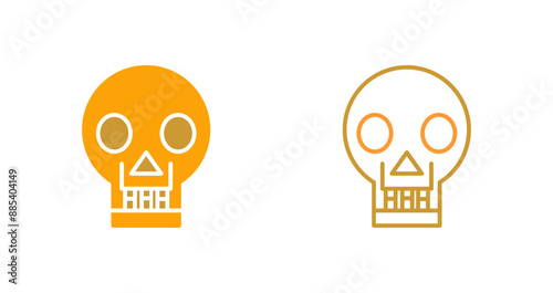 Skull X ray Vector Icon