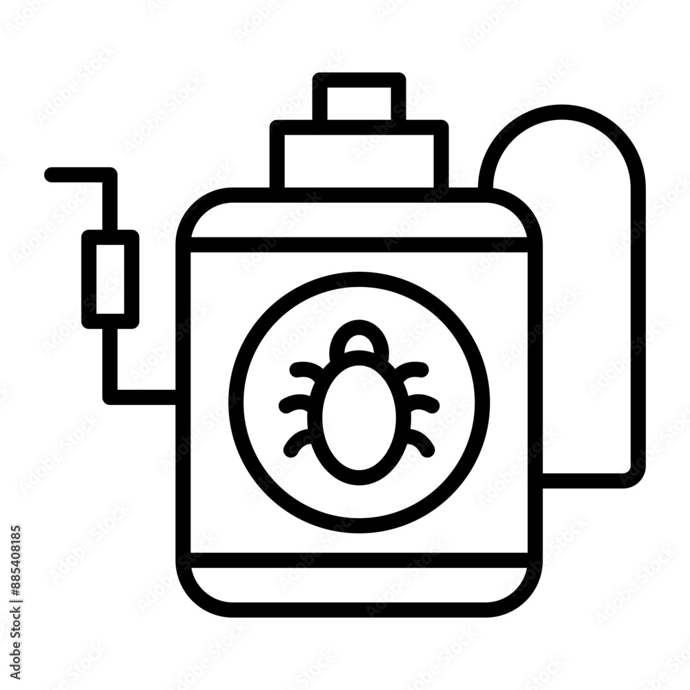 Pesticide Vector Line Icon