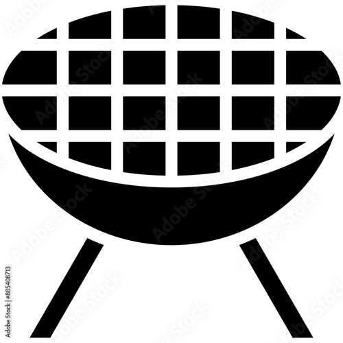 Grill vector icon illustration of Street Food iconset.