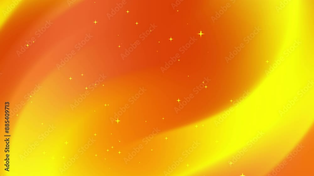 Yellow and orange gradient background with white stars. Suitable for festive designs, invitations, greeting cards, and social media posts