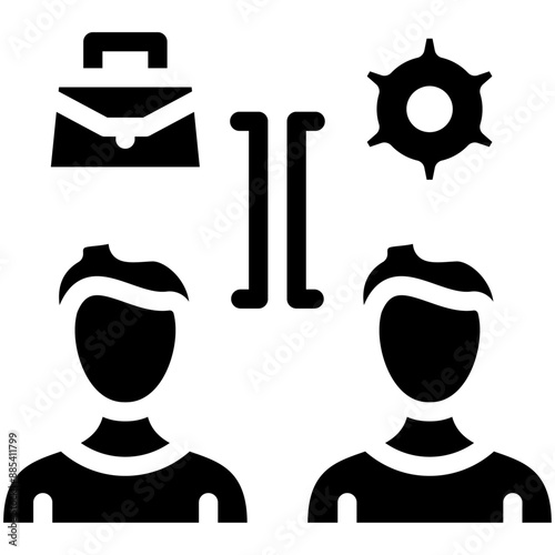 Role Play vector icon illustration of Business Training iconset.