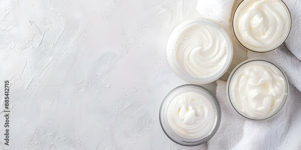 Skin care products for a facial spa day including cream and serum. Concept Facial Spa Day, Skin Care Products, Cream, Serum Skin care products for a facial spa day including cream and serum. Concept Facial Spa Day, Skin Care Products, Cream, Serum
