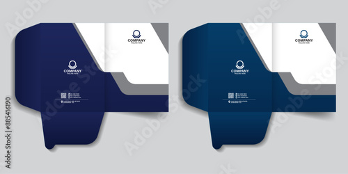 Office folder, office document, file folder design template modern and creative file folder design. Business branding stationery design.