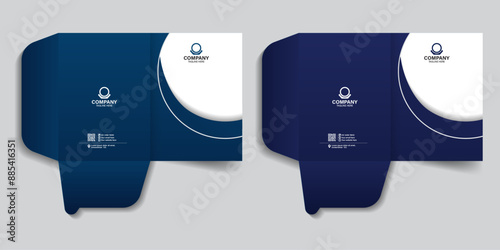 Office folder, office document, file folder design template modern and creative file folder design. Business branding stationery design.