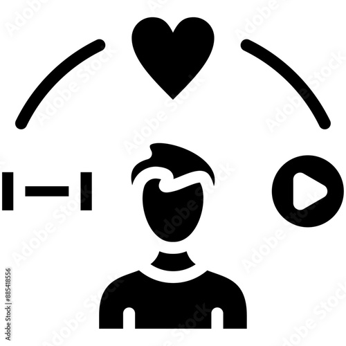 Lifestyle vector icon illustration of Gig Economy iconset.