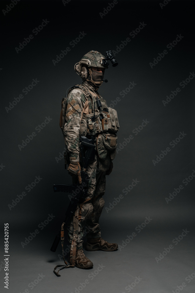 A Russian soldier of the special operations forces A Russian soldier of the special operations forces