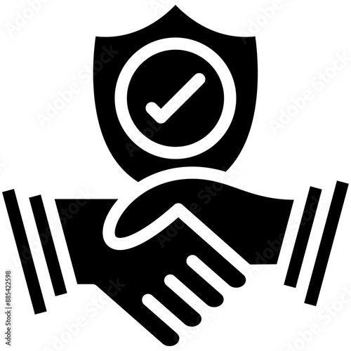Trust vector icon illustration of Generation Gap iconset.