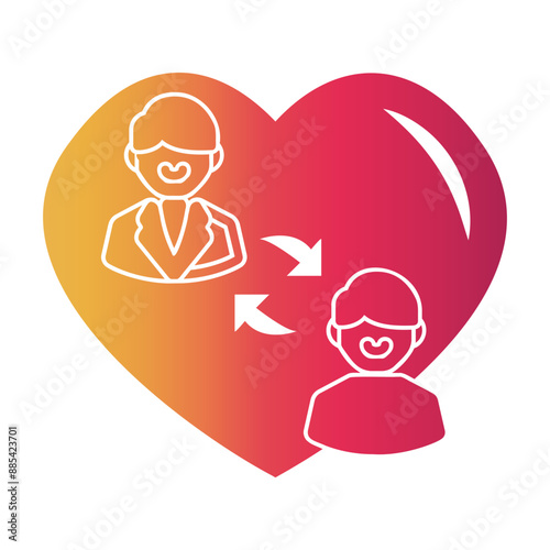 customer commitment Gradient icon