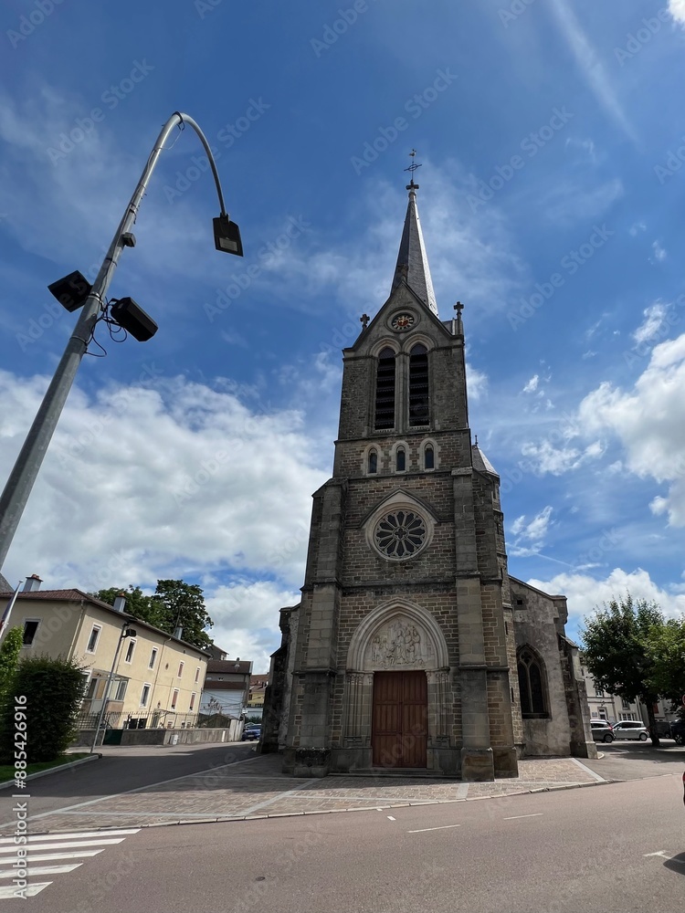 Obraz premium Church of Saint-Rémy in Vittel, France
