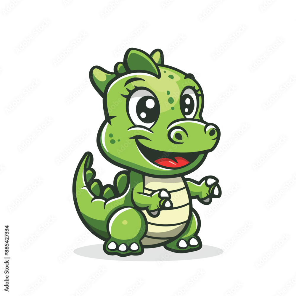 a cartoon drawing of a green crocodile with a big smile a cartoon drawing of a green crocodile with a big smile