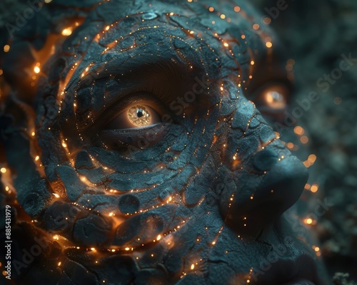 Envisioning Tomorrow: Portrait of a Person with Spiraling Eyes Showing Varied Visions of the Future in High Resolution 8k Quality