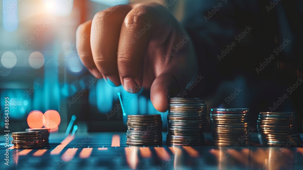 invoice and online digital statements concept. businessman using smartphone with invoice icons on virtual screen invoice and online digital statements concept. businessman using smartphone with invoice icons on virtual screen