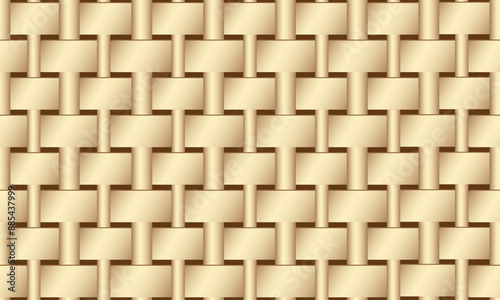 Repeating seamless pattern of tape intertwined with mesh, mesh weaving in vector for fabric, paper, print and web.