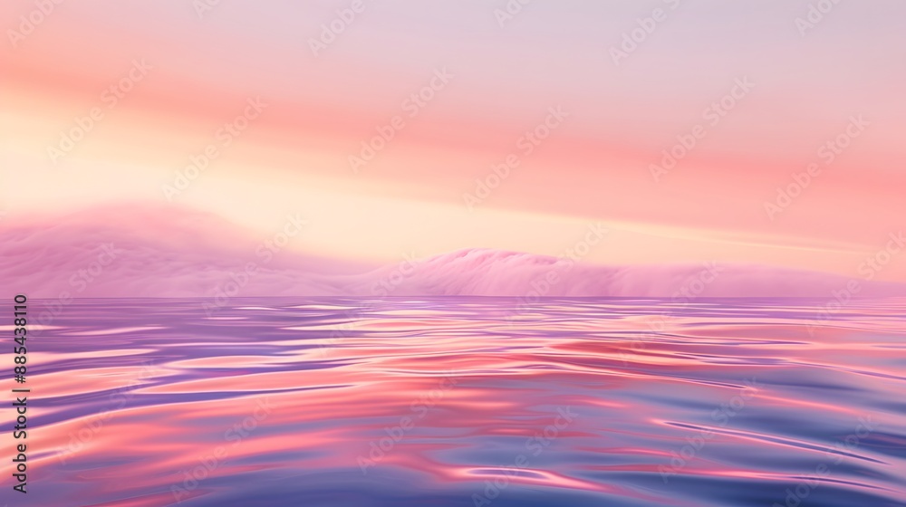 Obraz premium Dreamy Pastel Landscape with Soft Light for Abstract Background Wallpaper