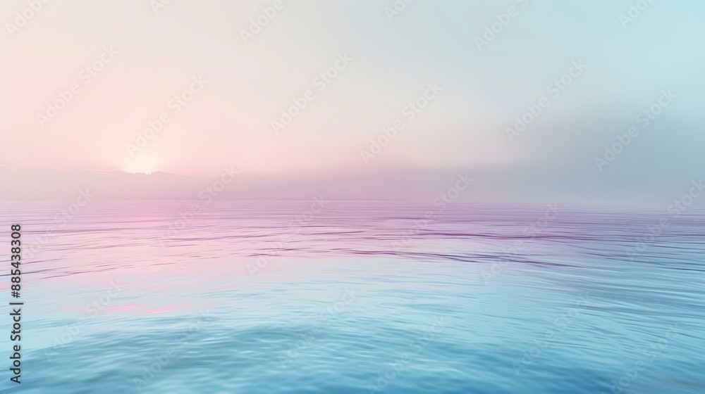 Calm Ocean with Soft Pastel Sky for Abstract Background, Wallpaper Calm Ocean with Soft Pastel Sky for Abstract Background, Wallpaper