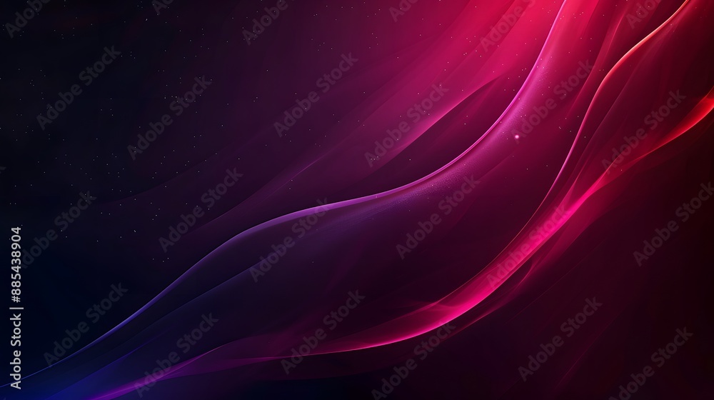 Abstract Colorful Wave Lines on Dark Background Abstract Colorful Wave Lines on Dark Background