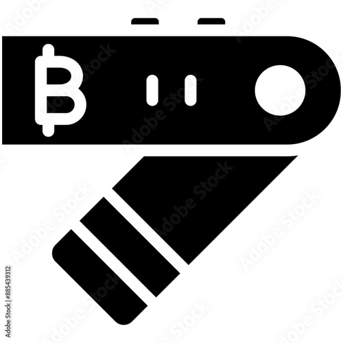 Hardware Wallet vector icon illustration of Cryptocurrency iconset.